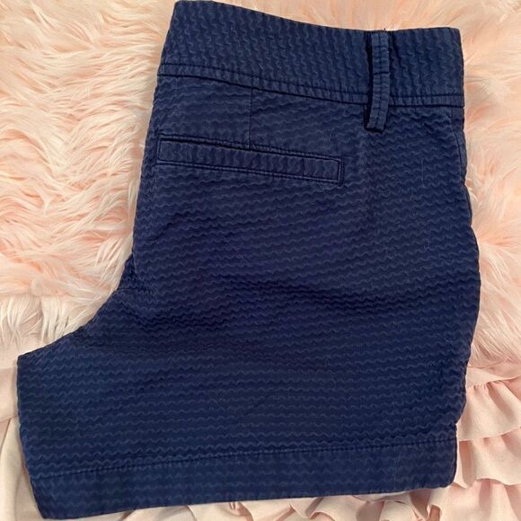 Lilly Pulitzer Navy Blue Waffle Texture Cotton Shorts Size 4 - Picture 7 of 7